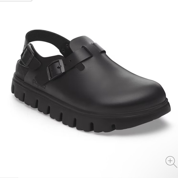 Birkenstock Shoes - Birkenstock Tokio Papillio Chunky Leather - Black
